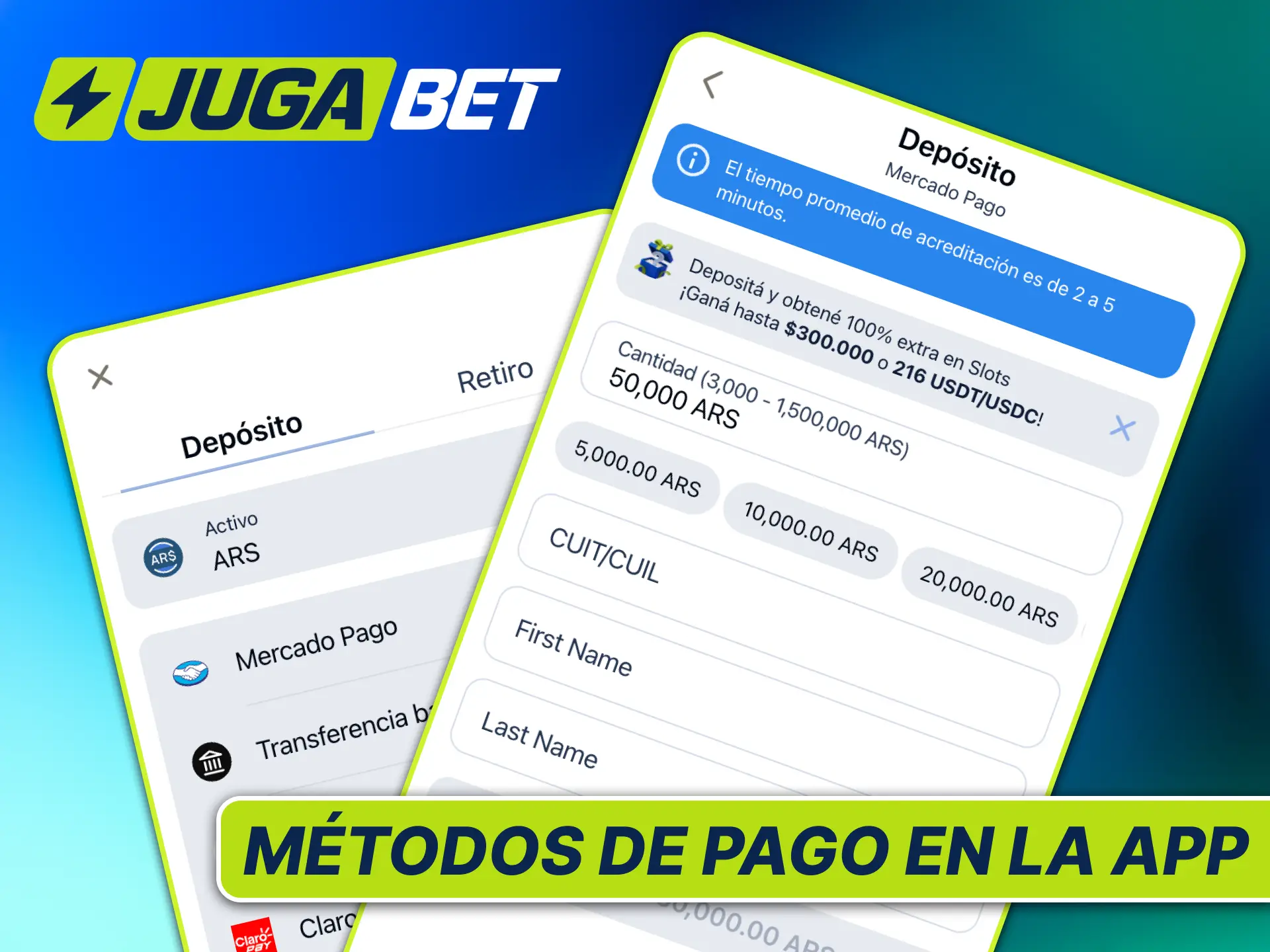 Conocé los principales métodos de pago en la app de Jugabet para Argentina y gestioná tus transacciones con total comodidad.