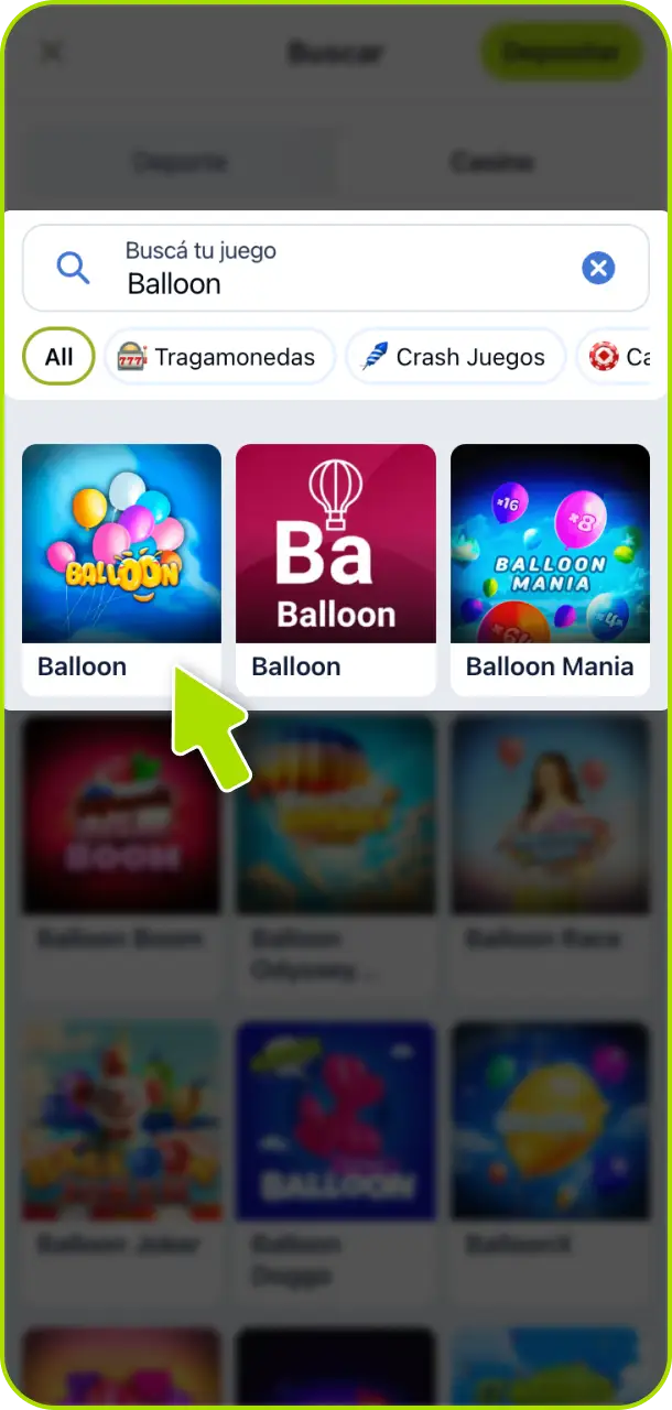 Encontrá el juego Balloon en la sección de casino de Jugabet Argentina y empezá a jugar.