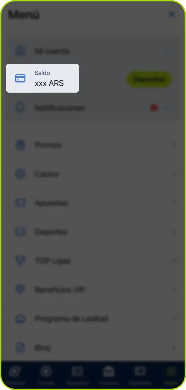 Verificá el acreditamiento en tu saldo para comenzar a jugar en Jugabet Argentina.