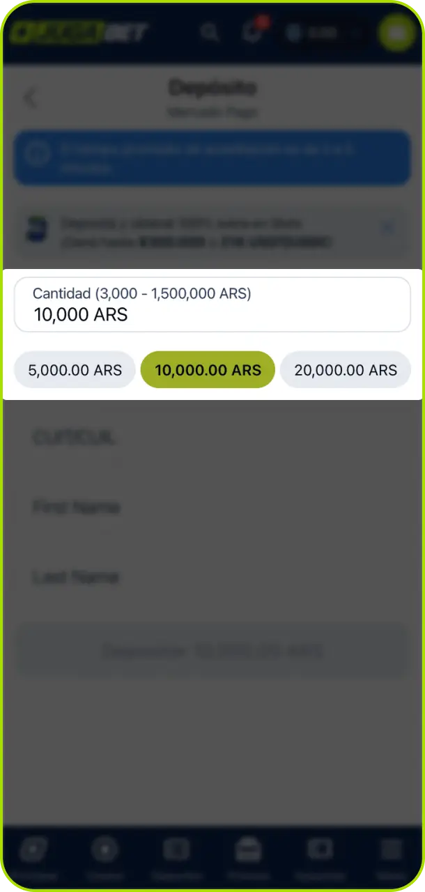Ingresá el monto deseado y confirmá el retiro de tus fondos en Jugabet Argentina.