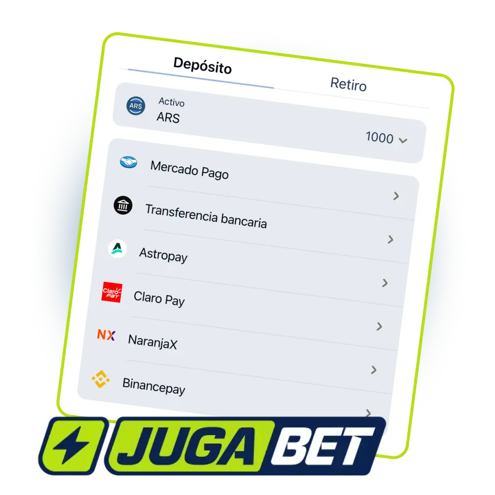 Conocé todos los métodos de pago disponibles en Jugabet Argentina para gestionar tus depósitos y retiros de forma rápida y segura.