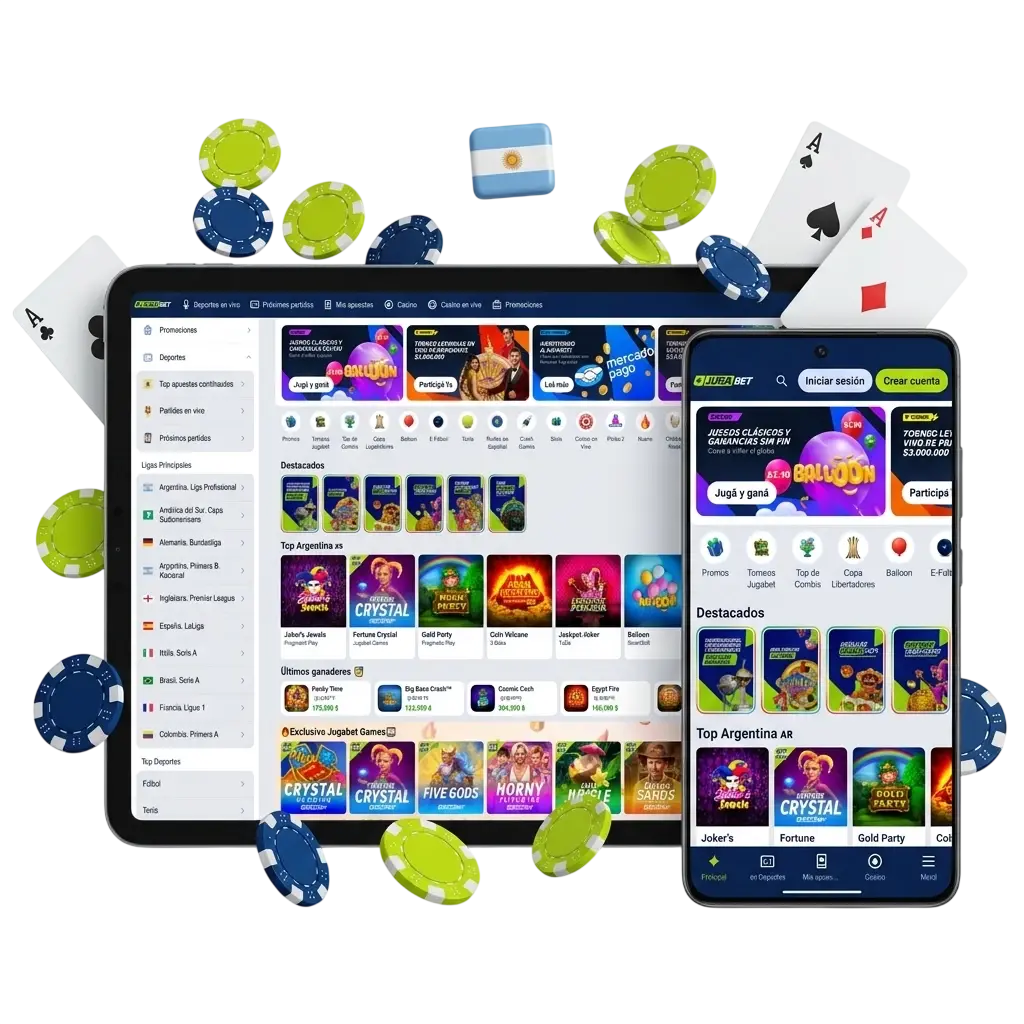 Jugabet Argentina: plataforma de apuestas con bono hasta 600.000 ARS y casino en línea con licencia internacional