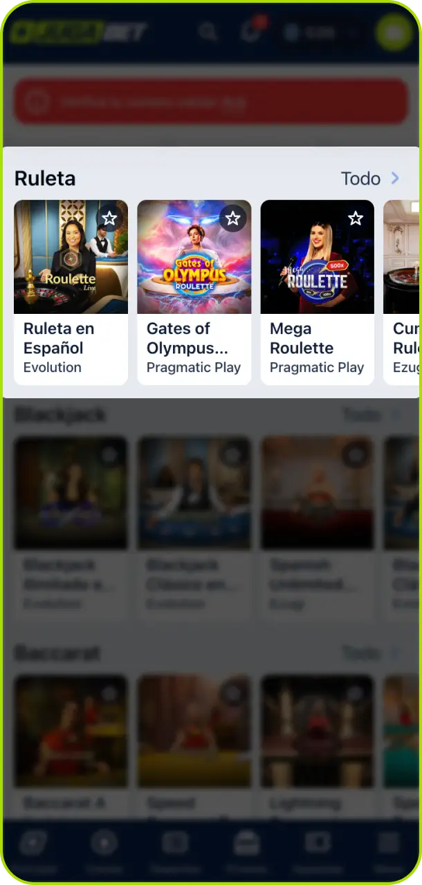 Accedé al juego de Ruleta en Vivo desde la sección de casino de Jugabet Argentina y empezá a jugar.